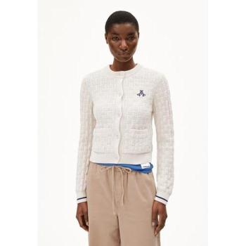 ARMEDANGELS Juliaanas Structure Oatmilk Strickjacke Bio-Baumwolle 3XL
