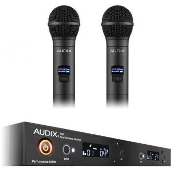 OM2 Dual Handheld Wireless Mic by Audix AP62