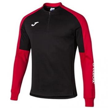 Joma Eco Men's 2XL Championship Half Zip Pullover – Black/Red Edition