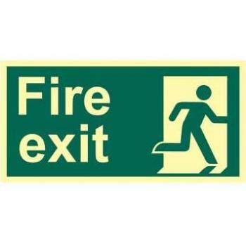 Emergency Exit Man Right Sign