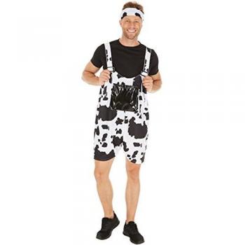 Tectake Men's XL Black Cow Costume