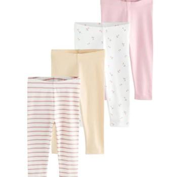 Next Kindergarment 4 Pack: Pink/White Leggings (3–7 Jahre)