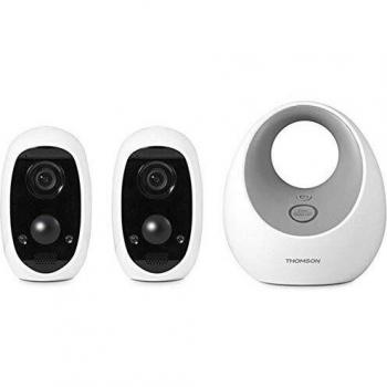 Kit de caméras de sécurité Thomson 512504 Wi-Fi IP avec 2 caméras 1920 x 1080 Pixels