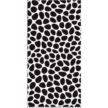 Tapis vinyle design pavé noir 100x140cm