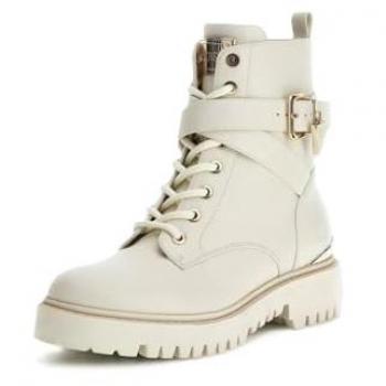 Bottes en toile blanche Guess