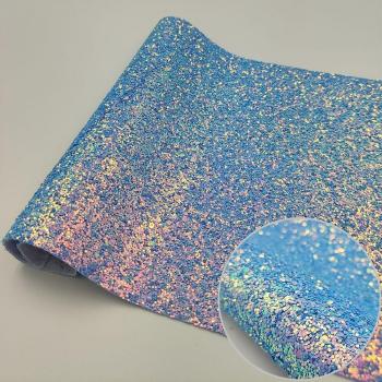 PU‑Leder mit schillernder Hologrammoptik – 22 × 30 cm