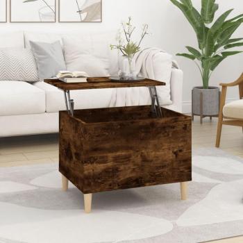 Coffee Table 60x44.5x45 cm Smoked Oak Engineered Wood