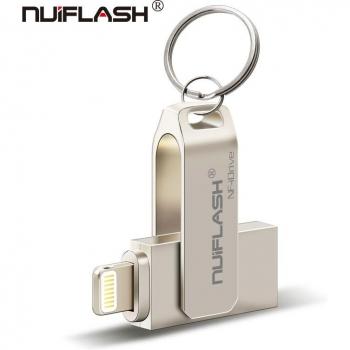Memoria Flash USB 128GB Metal para iPhone X/8 Plus/8/7 Plus