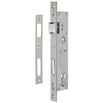Boitier de serrure encastrable à cylindre THIRARD pour menuiserie métallique axe 24 mm bouts carrés inox