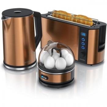 Arendo Kupfer Wasserkocher und Toaster Set