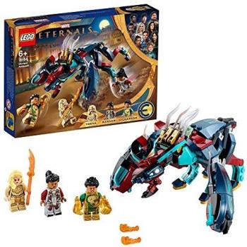 LEGO 76154 Marvel L’Embuscade du Déviant ! Les Éternels, Jouet de Construction Enfants dès 6 Ans, Figurines Super-Héros