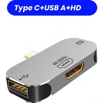 Convertisseur USB‑C Vers HDMI 4K, Sync & Charge Accélérée