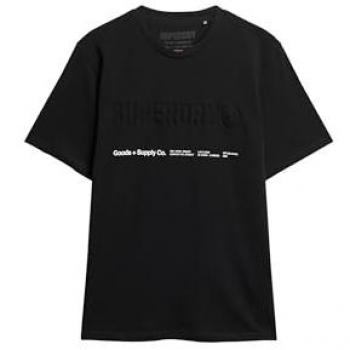 Rundhalsshirt SUPERDRY UTILITY SPORT LOGO LOOSE TEE Herren, schwarz
