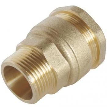 Pe D63 M50/60 Racor Recto de Latón Somatherm for You