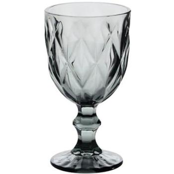 Verre à vin élégant Lea gris D8