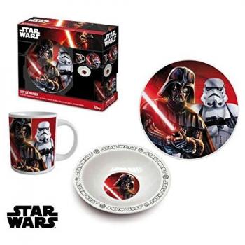 Conjunto de Platos Star Wars II 3 Unidades, Carbón