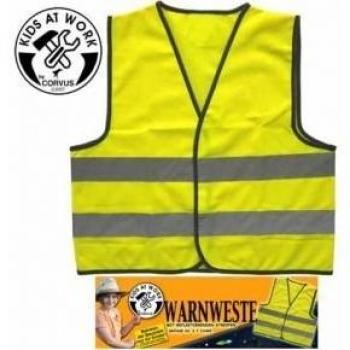 CORVUS Warnweste für Kinder, Modell Kids at Work, Größe XS