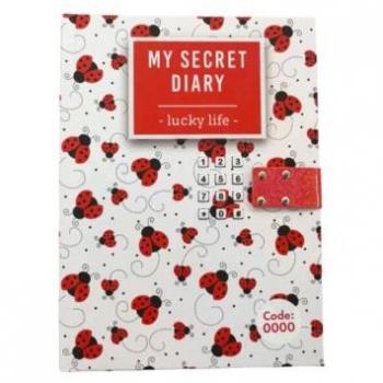 Ladybug Diary with Lock