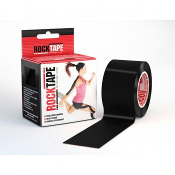RockTape Classic Kinesiology Sports Tape Black 5cm x 5m
