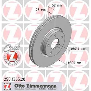ZIMMERMANN 250.1365.20 Bremsscheibe vorne