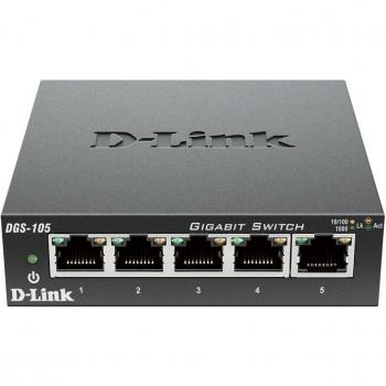 Dispositif de partage de connexion D-Link DGS‑105 5x1000 Mbps
