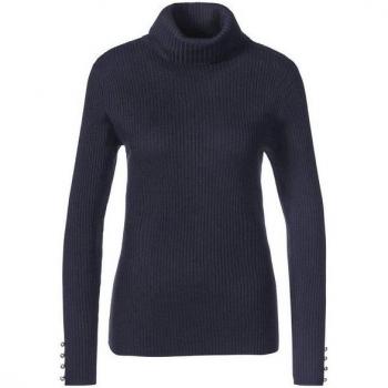 Pull raffiné col roulé avec boutons