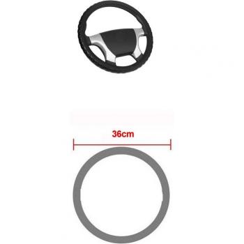 Cubierta de volante de cuero suave, tamaños de 36CM a 50CM, para vehículos