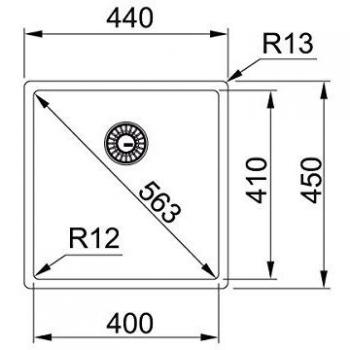 Franke Box BXX 210/110-40 Edelstahlspüle Flächenbündig