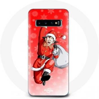 Custodia protettiva per Samsung Galaxy S10 Edge Anime Son Goku Dragon Ball Natale 2023