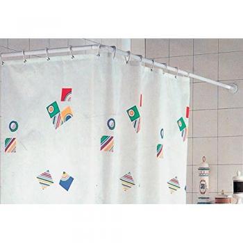 Support de douche en aluminium blanc 80x80