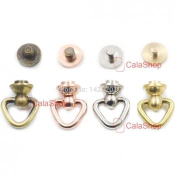 5 Pcs Solid Brass Medium Wallet Chain Connector