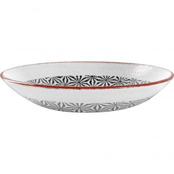 VEGA Edora 2500‑ml‑Glasbehälter – 6er Set – 23 cm Ø – weiß/schwarz