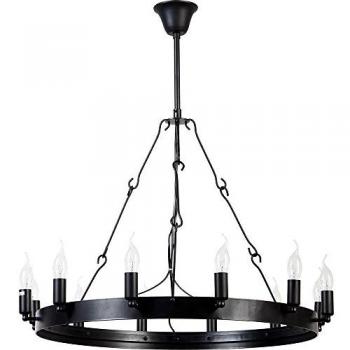 Noir Élégance Bellona Lampe Suspendue