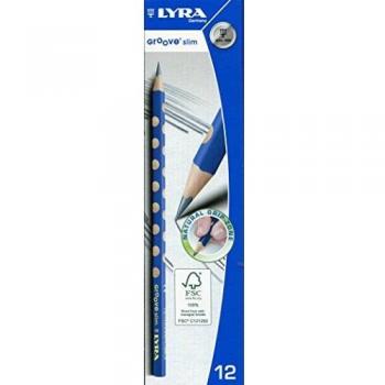C/12 lápiz de grafito Lyra Groove Slim HB triangular y ergonómico