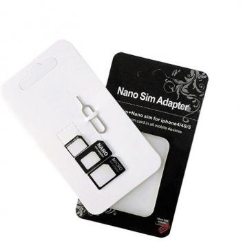 Kit de adaptadores de tarjeta SIM 4 en 1 para iPhone 5, 50 unidades