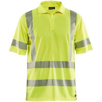 Polo de travail jaune fluo haute visibilité