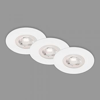 Ensemble de 3 Spots Briloner Dimmables Blanc