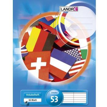 Livre de vocabulaire Landré A4, 3 colonnes, 80 g/m², 40 feuilles