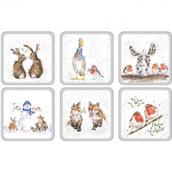 Wrendale Designs Christmas Drink Coasters