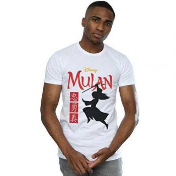 Krijger Mulan Heren T-Shirt Disney Film Silhouet