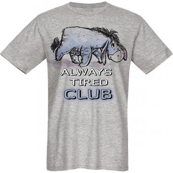 Winnie The Pooh „I‑Aah“ – Always Tired Club Fan‑Tee für Männer, Größe 3XL, grau, lizenzierter Artikel