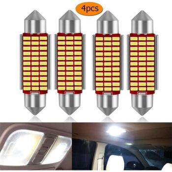 Lumières d’intérieur voiture 12V C5W – Kit 1/4 pièces (31 mm, 36 mm, 39 mm, 41 mm)