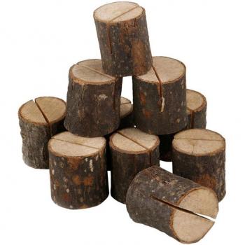 Clip de Madera “Portatillo” 10 piezas – Soporte para Teléfono y Mini Foto