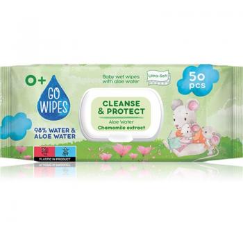 GoWipes Toalhitas de Camomila e Aloe Vera para Limpeza Infantil 50 un