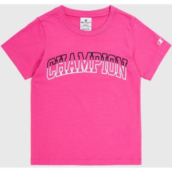 T-shirt in Cotone Fucsia con Logo per Bambina