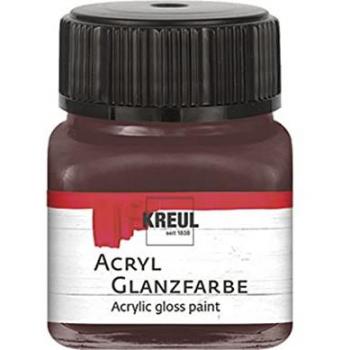 Kreul Colore Acrilico Lucido 20 ml Marrone Scuro