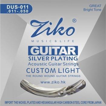 ZIKO DUS Acoustic Guitar Strings Hexagon Carbon Steel Core