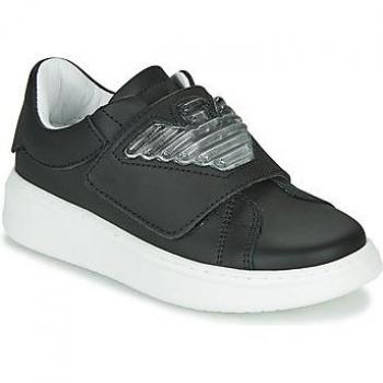 Sneakers Niña Emporio Armani Modelo XYX014-XOI08 en Piel Negra