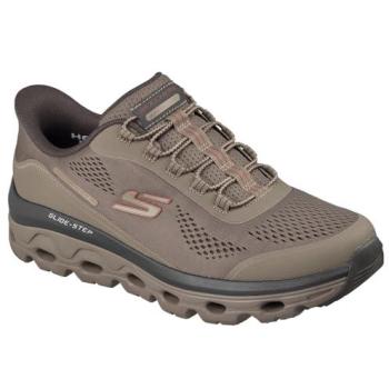 Skechers Glover Peak Glide‑Step Shoe, Olive Brown, Size 48.5 – Men’s Slip‑In