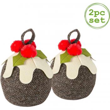 Christmas Pudding Door Wedges